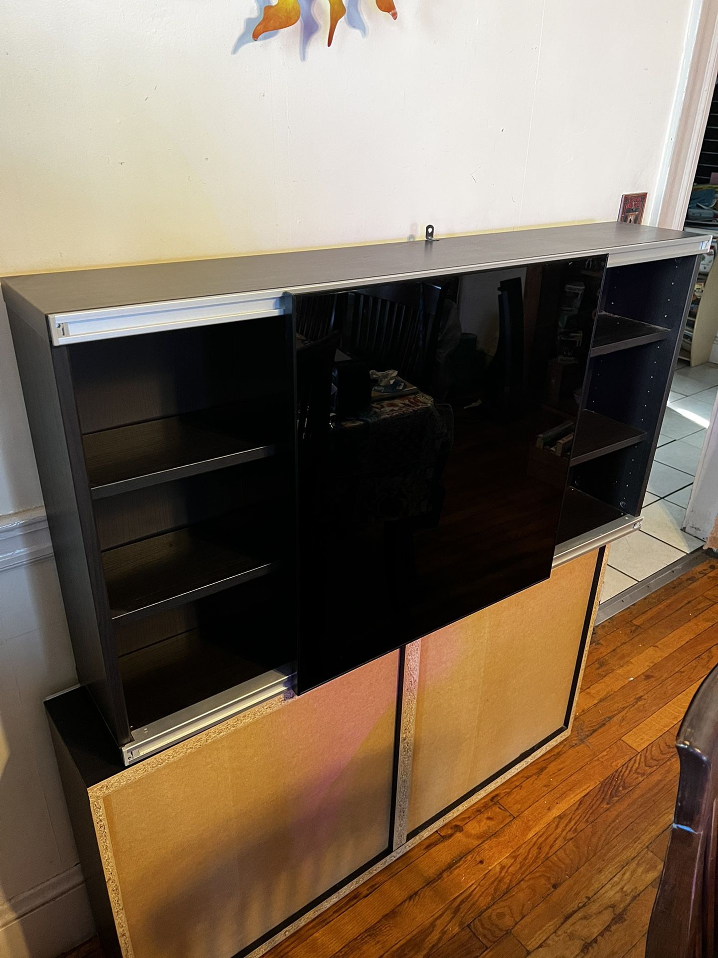 Ikea Glass Sliding Door Bookshelf -Can Deliver