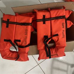 6 Brand New Life Jackets. Kids And Adults. All For $70 