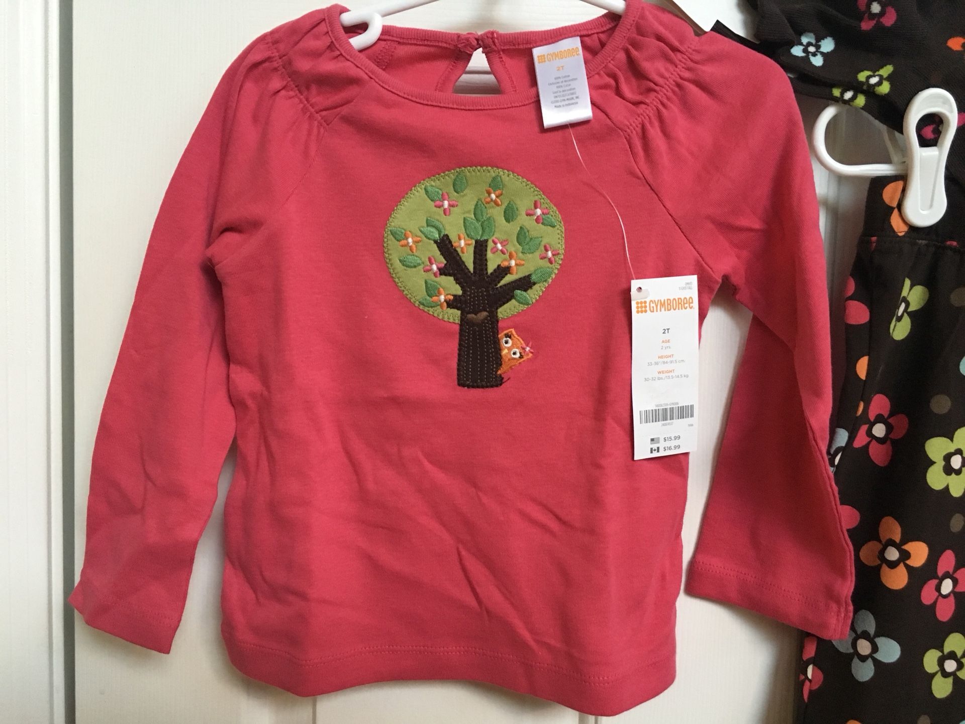 Gymboree, girls clothes, 2T, shirt, socks, pants, NWT