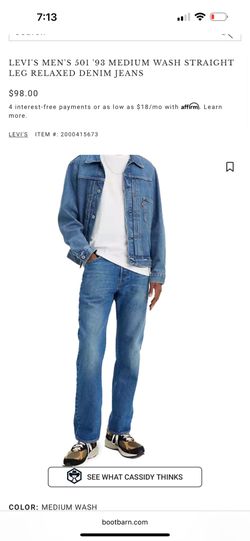 Levi’s Premium 501 93’s Men’s Jeans 