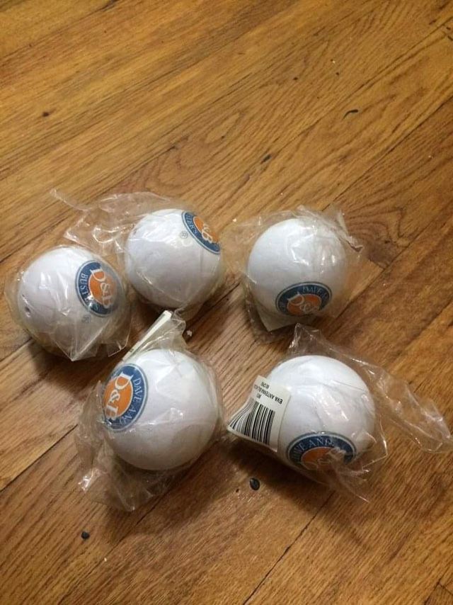 Dave And Busters D&B Balls Still In Package 5 Altogether.