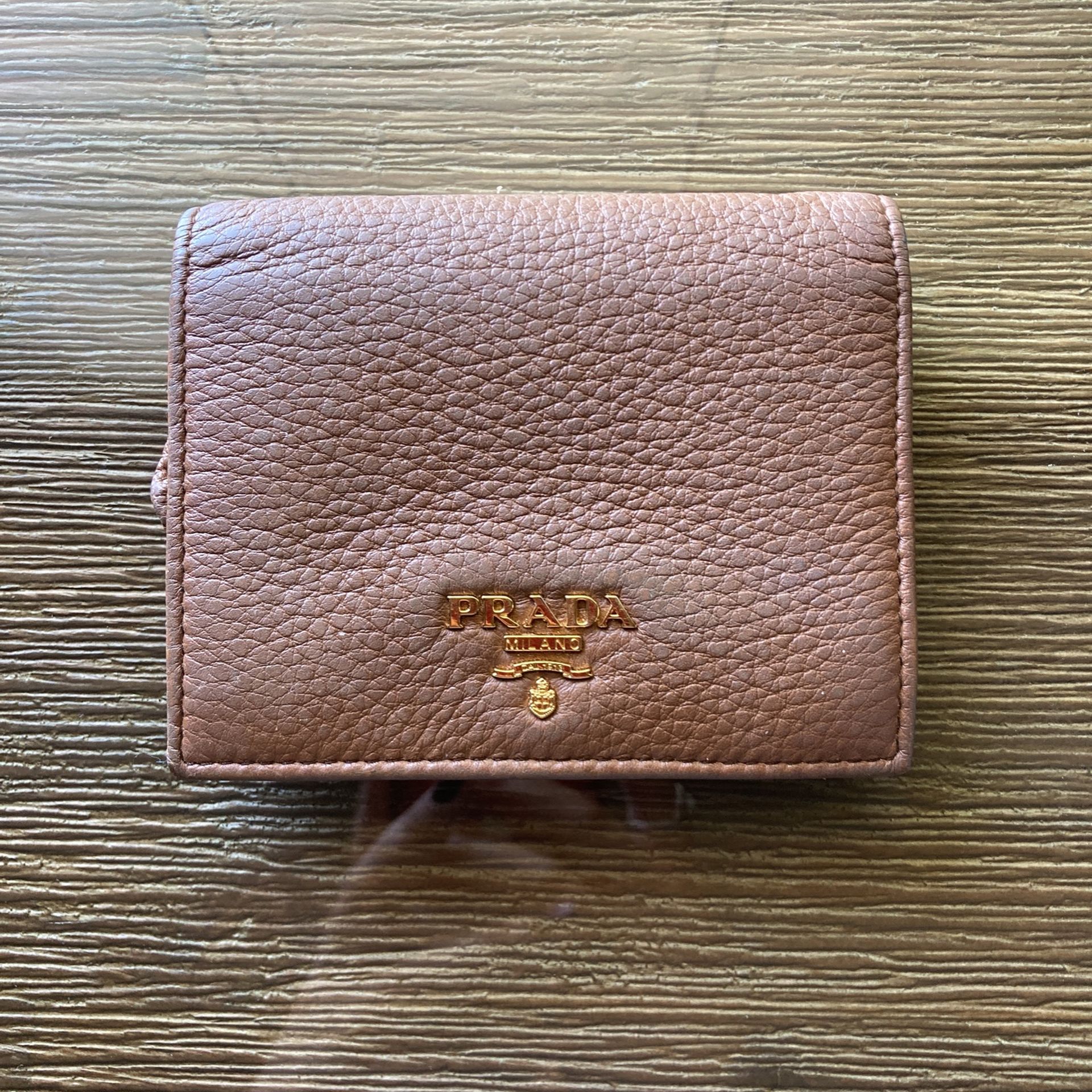 Used prada leather cardholder / WALLET - LEATHER