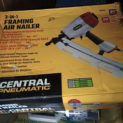 Central Pneumatic 3 In 1 Framing Nailer New In The Box Firm  On Price