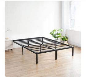 Brand new 18 Inch Heavy Duty Steel Slat Anti-Slip Support, Easy Assembly Platform Bed Frame, Noise Free Steel Mattress Foundation, Maximum Storage, No