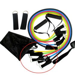 11 PCS Portable Fitness Workout Band Set