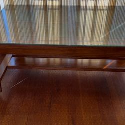 3-Piece Slate & Wood Table Set – Coffee Table + 2 End Tables