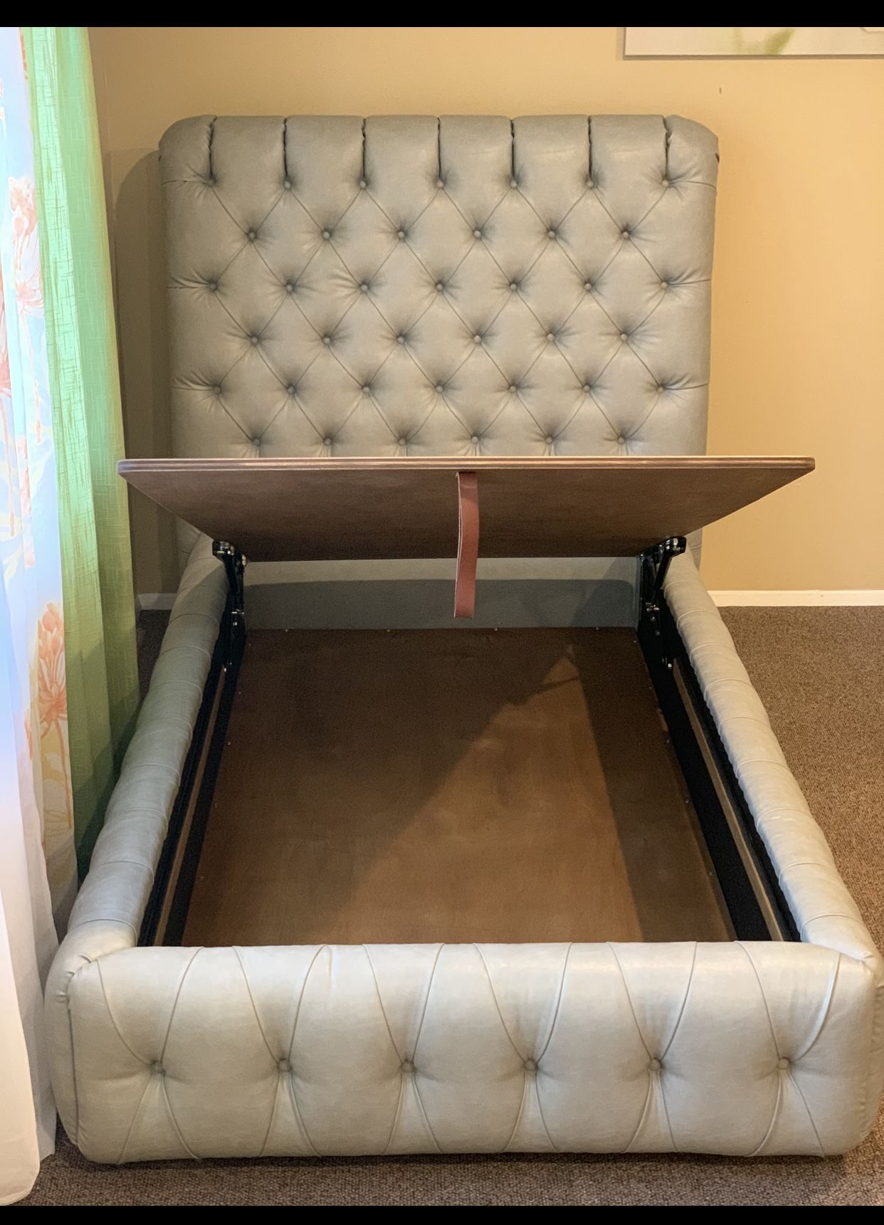 Custom Made Twin Bed With Storage And Mattress