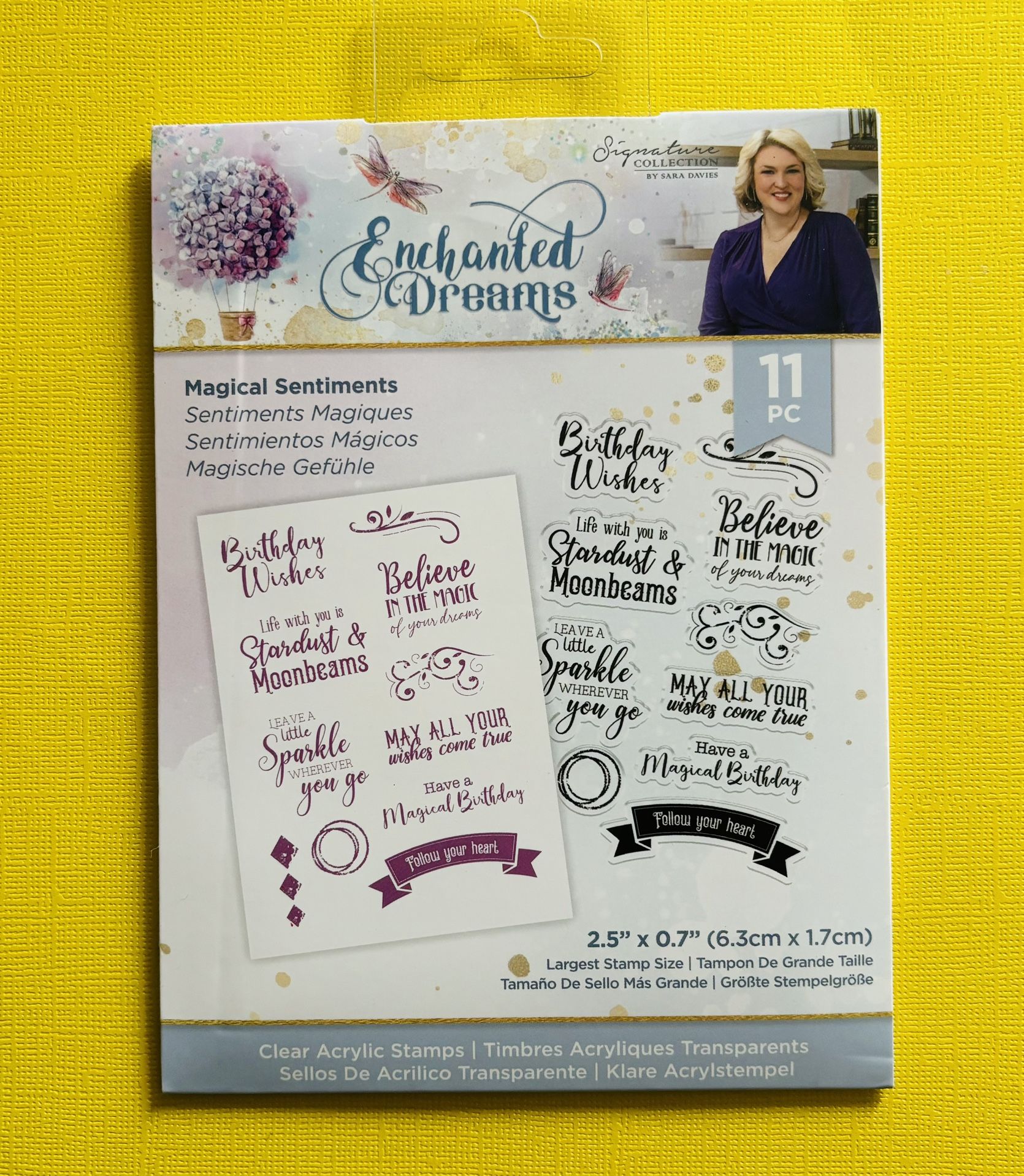 Magical Sentiments 11pc Name Brand Stamps