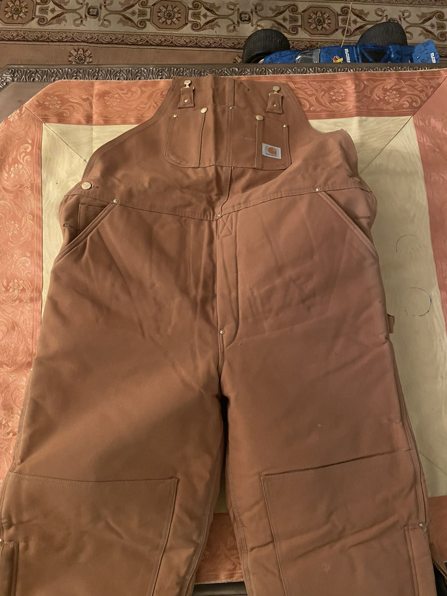 Vintage Carhartt Overalls Bibs Black Insulated