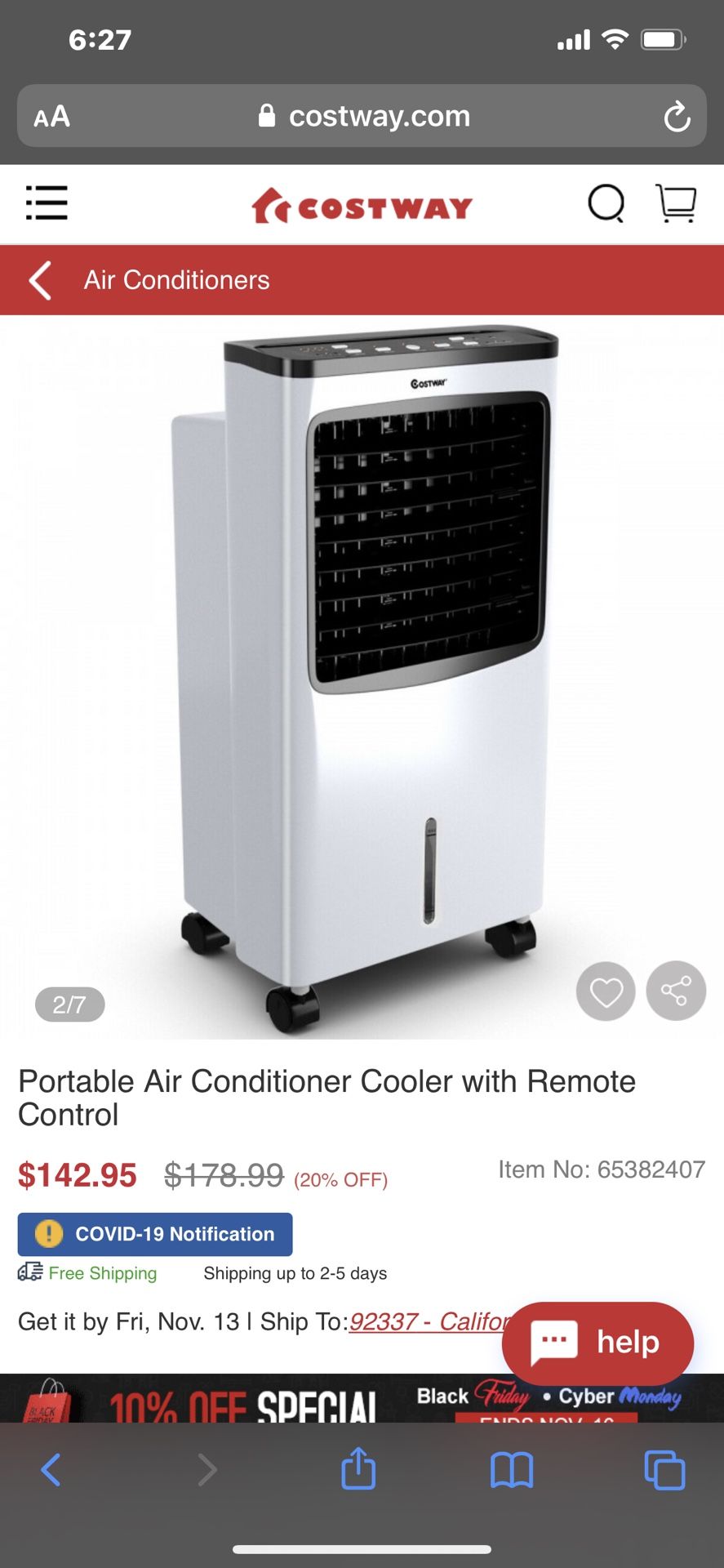 Portable air conditioner