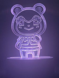 Judy animal crossing with led lamp base