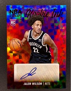 2023-24 Panini Hoops Jalen Wilson Rookie Ink RC Auto Autograph #RI-WIL Nets
