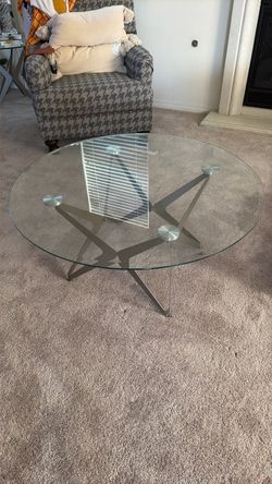 Glass tables - set of 2