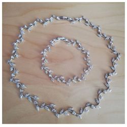 NADRI bridal Necklace And Bracelet Set