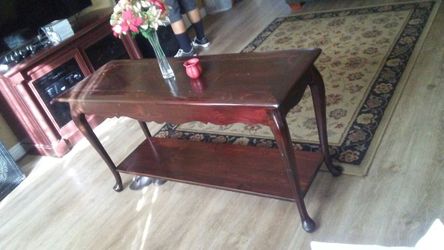 Real wood sofa table