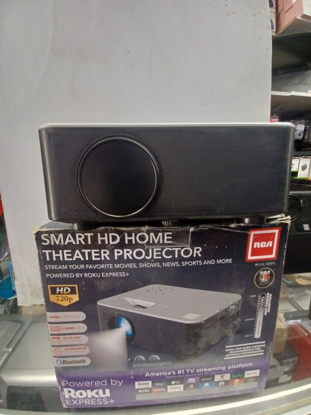 Quality Rca Smart Projector With Roku Streaming Stick Smart. Brand New