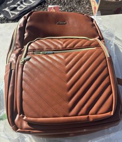 faux leather Lovevook laptop backpack 