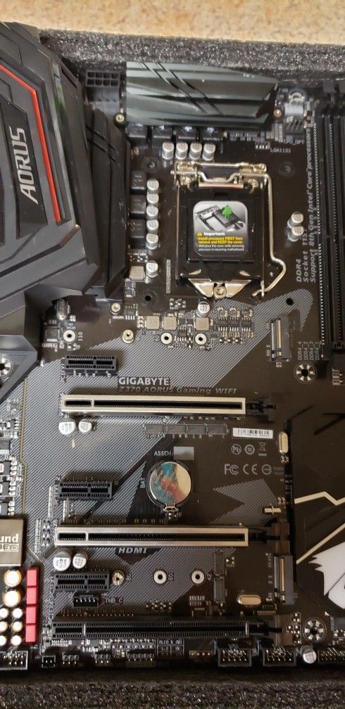 Gigabyte Z370 Aorus Gaming Wifi Motherboard 8th Gen Intel For Sale In Cottonwood Az Offerup 2927