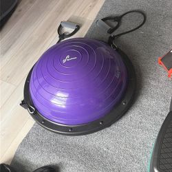 Bosu Ball with Arm Curl Handles