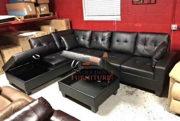 Leather living room set/ sectional sofa