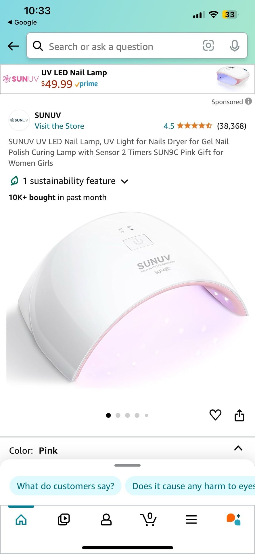 SUNUV UV LED Nail Lamp