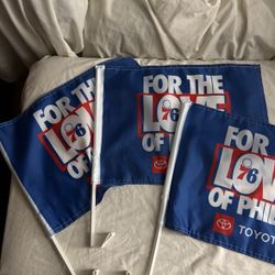 76ers Car Flags Brand New