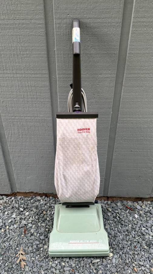 Vintage Hoover Elite 200 Automatic Height Adjustment Upright Vacuum Cleaner With Free Bags Model U4455 Green