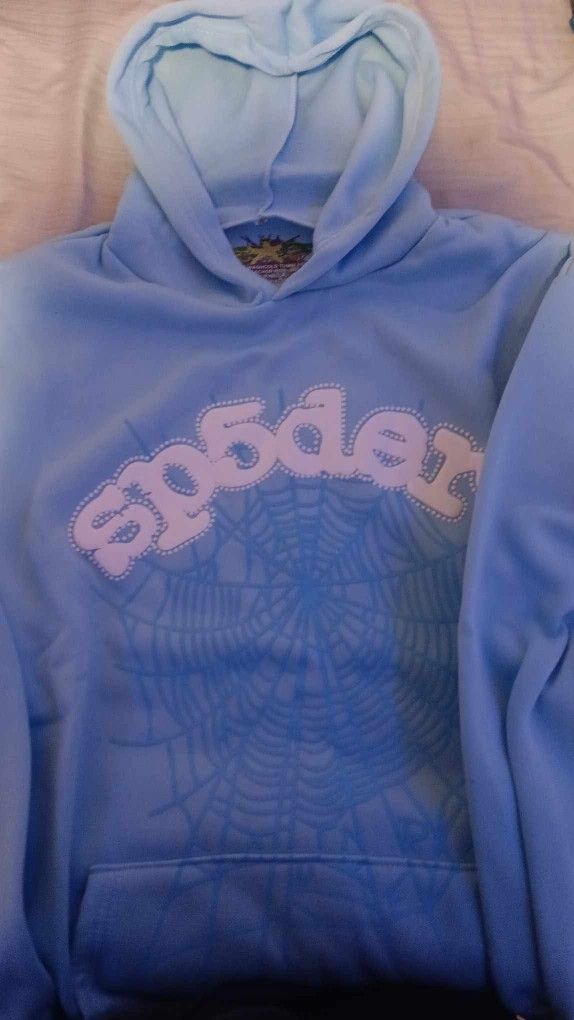 Sky Blue Sp5der Hoodie