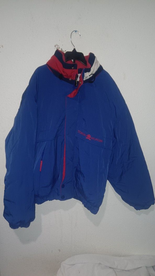 Y2k Tommy Hilfiger Puffer Zip Up Jacket