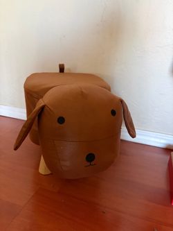 Footstool Animal Shaped Upholstered Ottoman