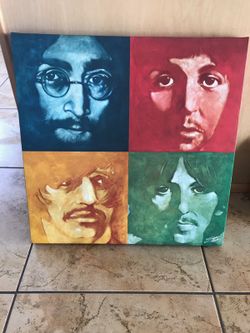 Beatles canvas frame
