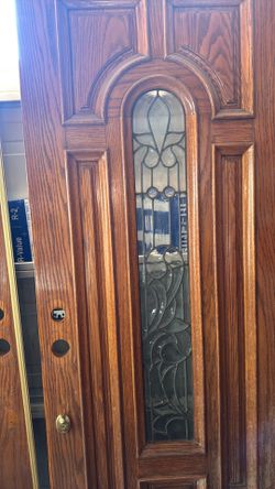 Front door, double