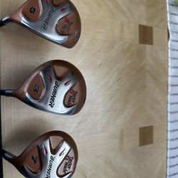 TaylorMade Titanium Burner Woods Set 3,5,7 Bubble S-90 Men’s Plus RH Very Clean