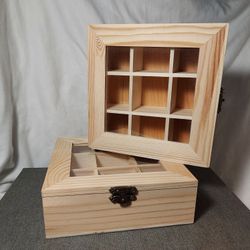 2 Wood Boxes