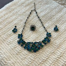 Necklace, Ring And Earrings 