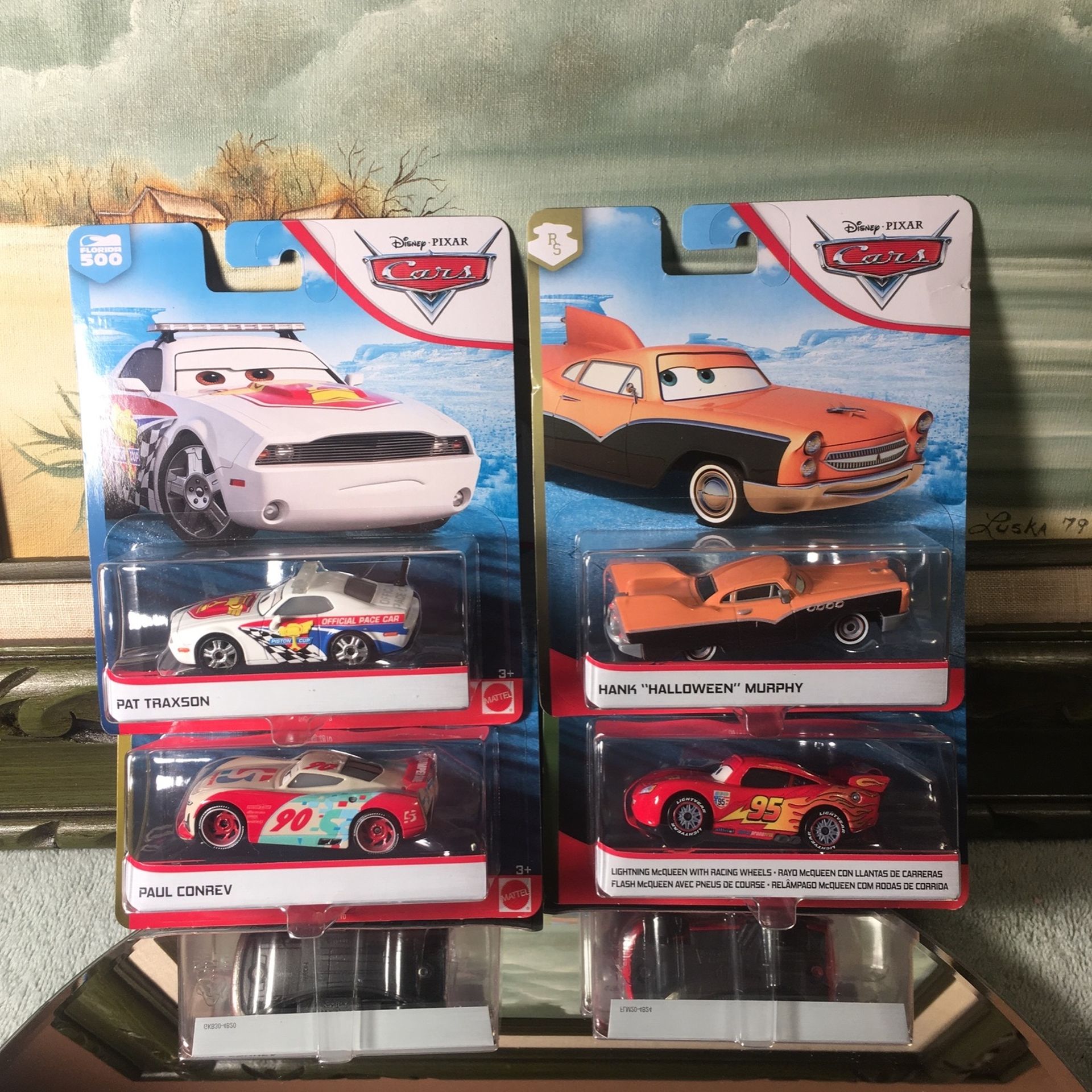 Disney Cars Pixar Mattel Die Cast Collectible Lot Of 4