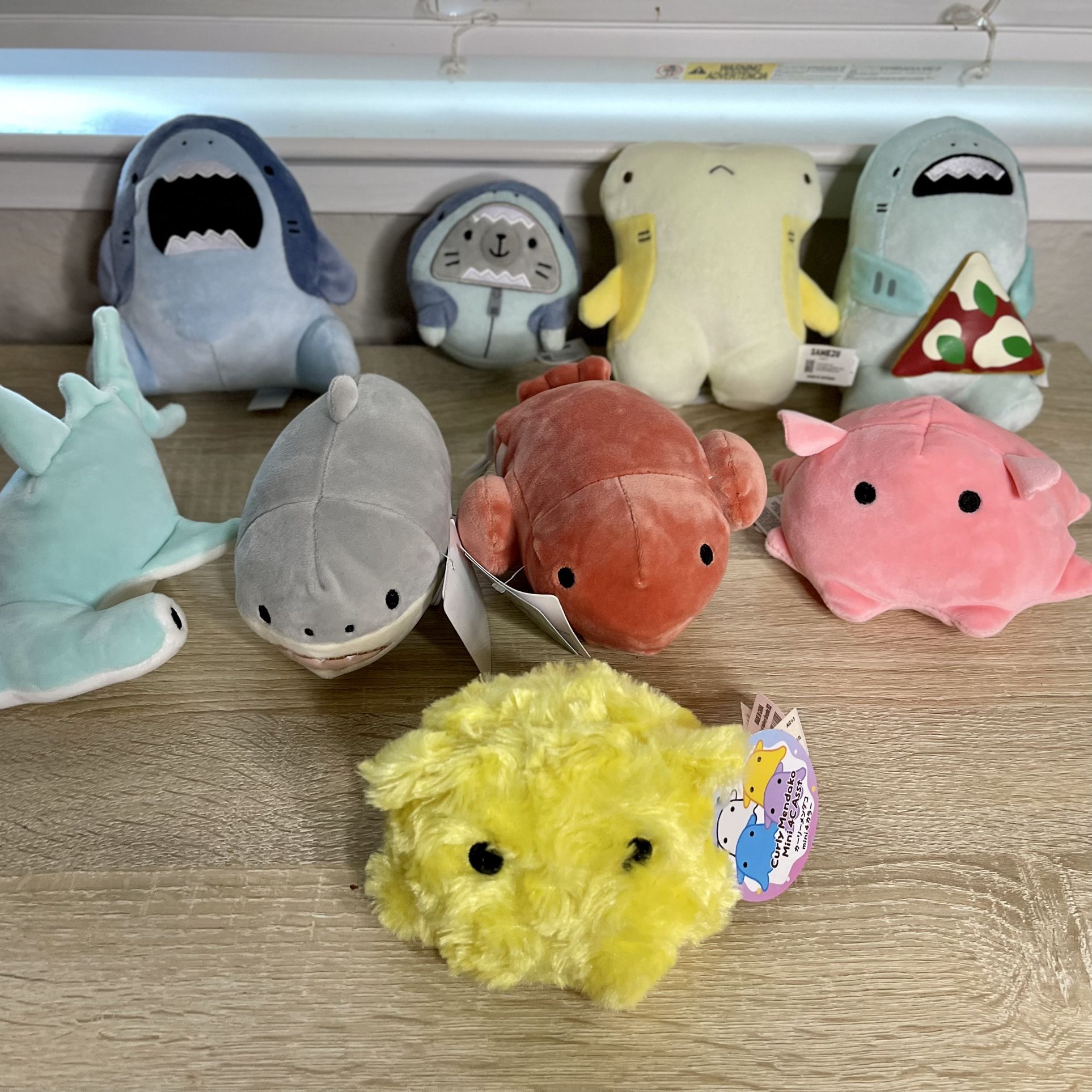 Round 1 Small Sea Animal Plushies - $10 Each OBO - Samezu Curly Mendako