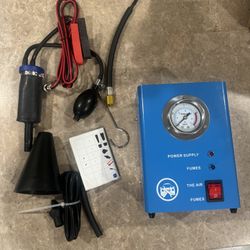 Automotive Smoke Leak Detector, Smoke Machine with Built in Air Pump Pressure Gauge, 12V DC Smoke Leak Detector, Diagnostic Leak Tester Tools for Car,