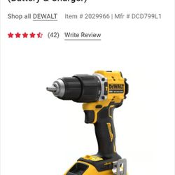 DeWalt 20V MAX ATOMIC 1/2 in. Brushless Cordless Hammer Drill Kit (Battery & Charger)
