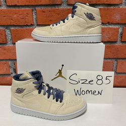 Nike Air Jordan 1 Mid Retro ‘Sanddrift’ Size 8.5 Woman’s 