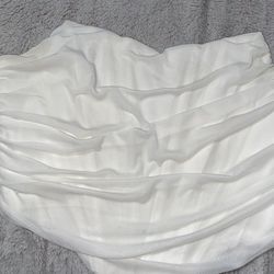 Shein white corset top size xl
