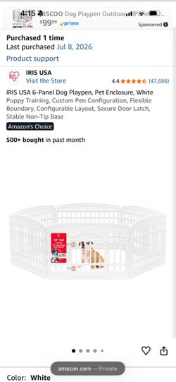 Dog play pen