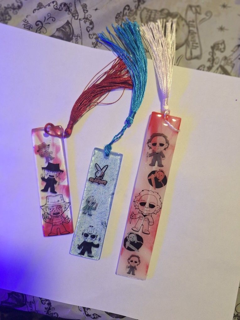 Horror Movie Themed Bookmarks 3pack