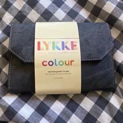 LYKKE colour interchangeable circular birchwood knitting needles 5 inch set