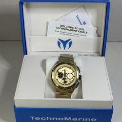 TechnoMarine Ocean Nomad Men's Watch - 43mm, Gold (TM-318094) | Brand NEW RARE