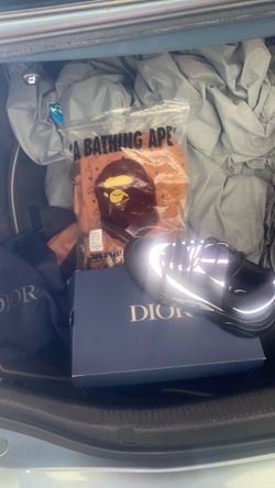 Dior shoes/bape mcm hoodie
