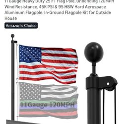 Flag With Pole Brand New Never Used