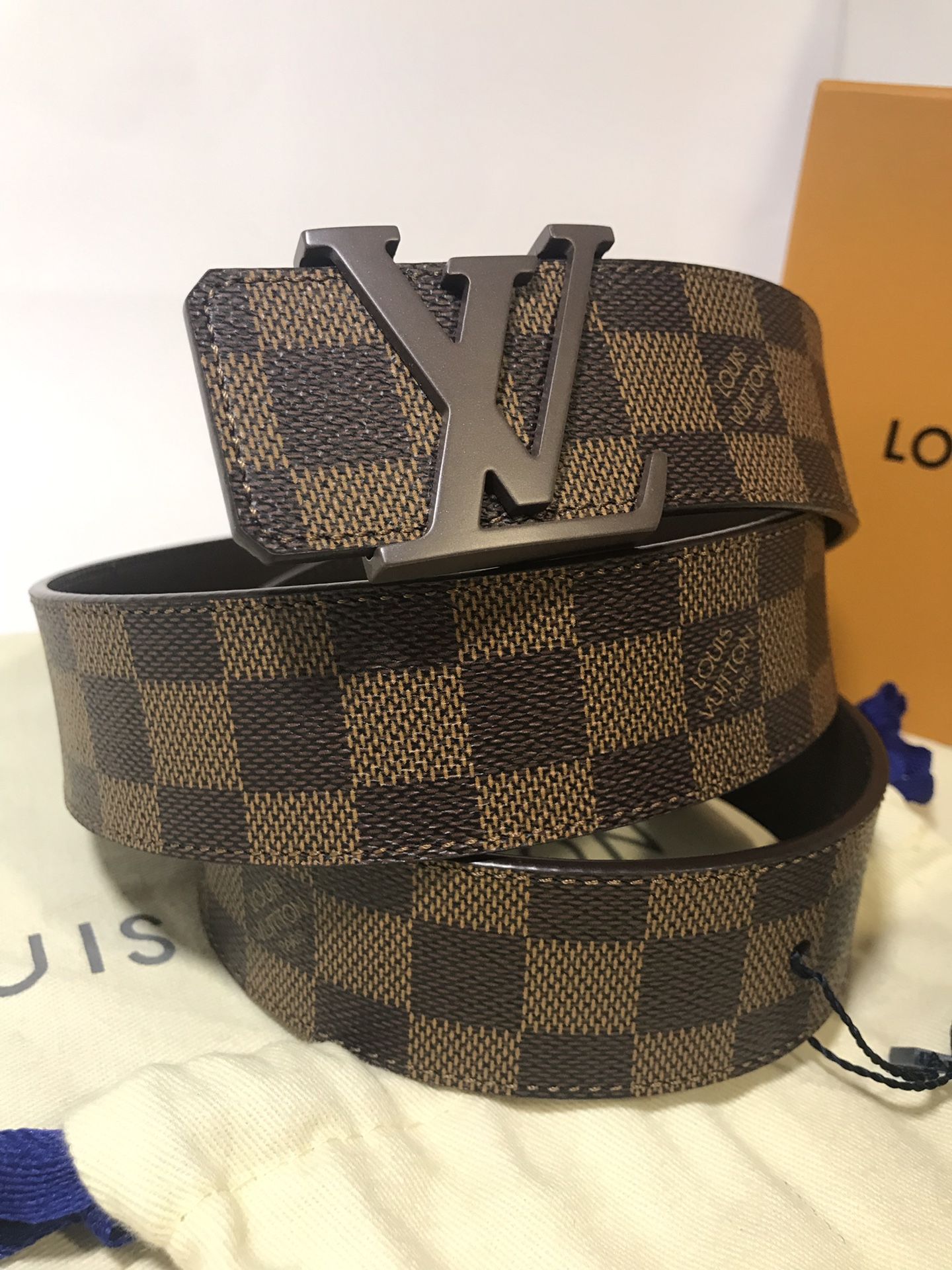 Louis Vuitton Brown Damier Ebene Belt **XMAS SALE!