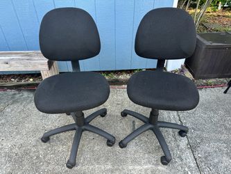 2 Black Desk Chairs