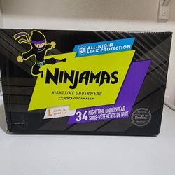 $20. Pampers Ninjamas Nighttime Pants for boys. Please, READ DESCRIPTION. Hablo español.